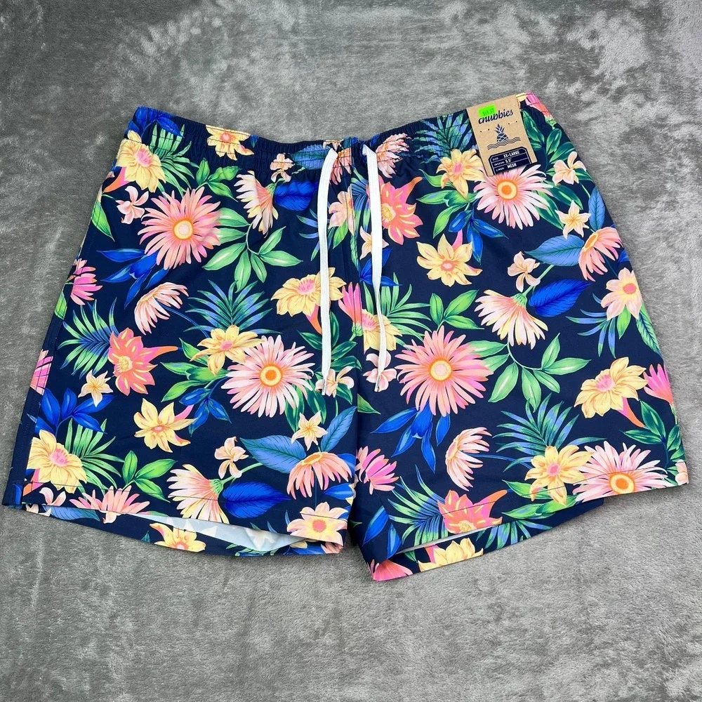 Chubbies Swim Trunks 2XL Big Bloomers Classic Board Shorts 5.5